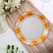 8 Count Orange Plaid Paper Dessert Plates 7 Inch for Fall and Party Tableware